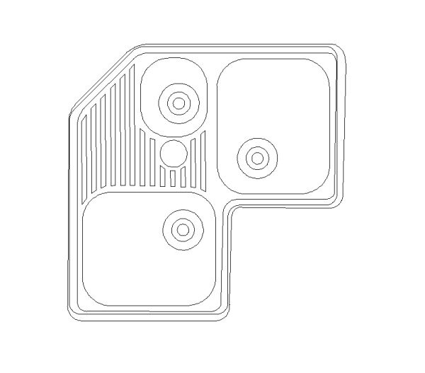 Furniture - Kitchen Sink (single 2)