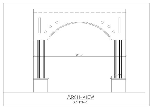 Free AutoCAD 2D Editable Drawings for Classic Arch Designs for Buildings - 4