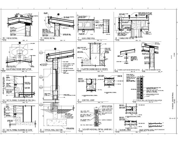 Free AutoCAD Drawing of CMU Wall & Truss Details_02