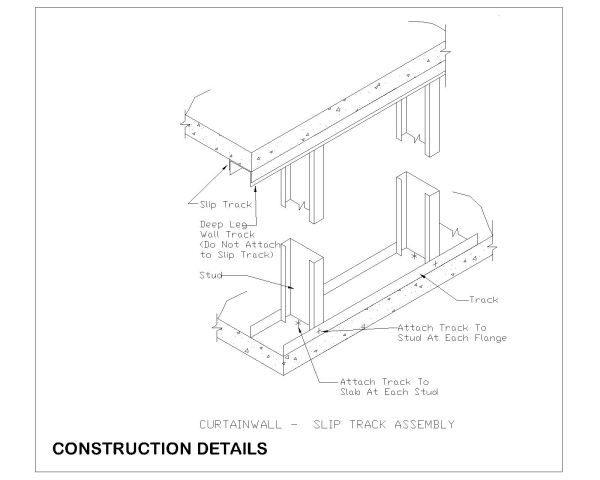 Free AutoCAD 2D dawings for Curtain Wall Bridging & Bracing with Technical Details - 28
