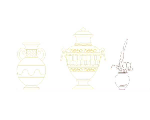 Decoration Flowers & Plants-7 CAD Block – DWG AutoCAD Editable Drawing (Free Download)