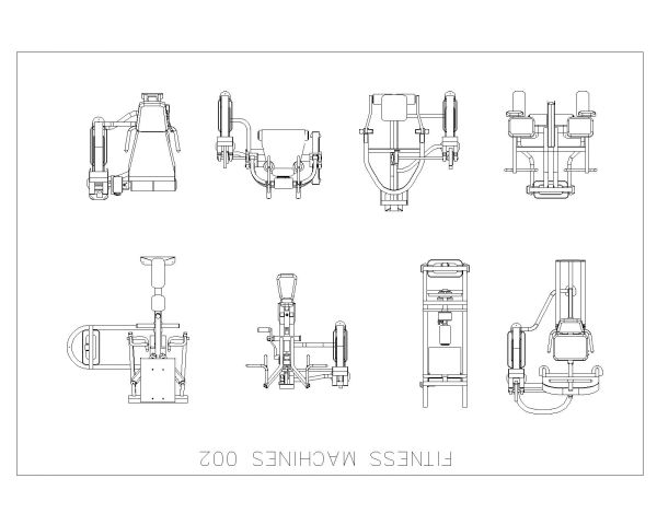 Free AutoCAD Drawing of Fitness Electronics Machine – 9