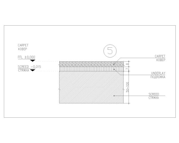Free detailed drawing for Floor Types with Details_5