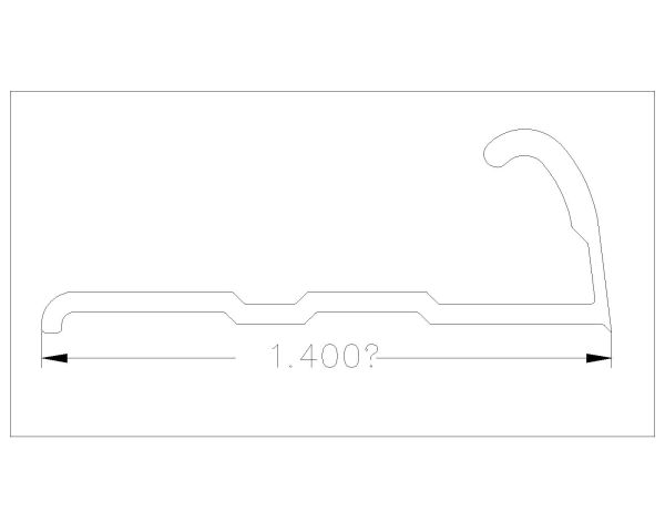 Free detailed drawing for Flooring Carpet Trim Transition-5”