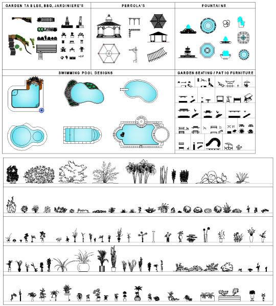 Garden / Landscape design CAD Bundle
