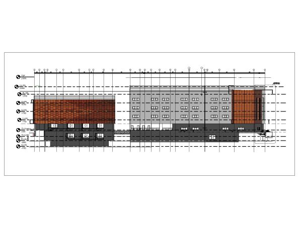 Free AutoCAD 2D Editable Drawings for High Rise Building Cladding System for Facade - 5
