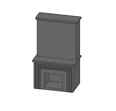 large simple design ingle 3d model .dwg format