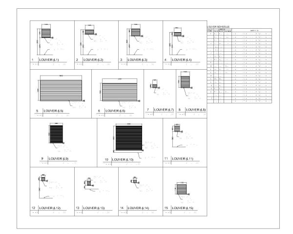 Joineries schedule for Door & Window-4 - CAD Block – DWG AutoCAD Editable Drawing (Free Download)