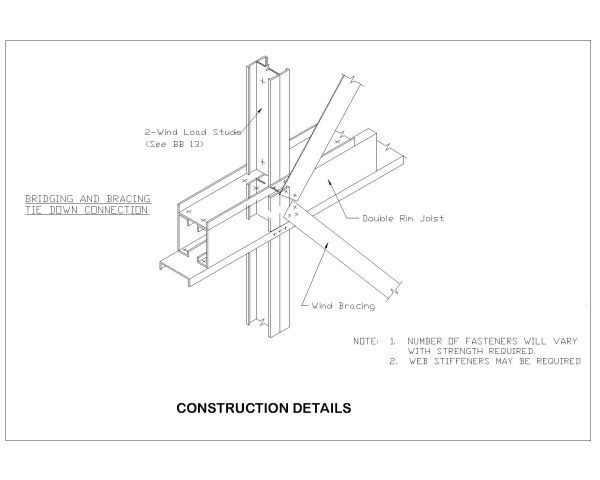 Free AutoCAD 3D Isometric Drawings for Metal Roof Girder System Construction Details - 15