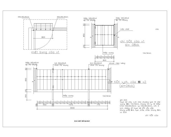 Free AutoCAD Drawing of High Rise Building Metal Grill