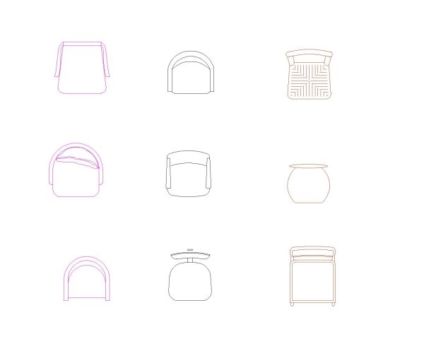 Free AutoCAD 2D Detailed Drawing for Meeting Room Chairs with Tables-26