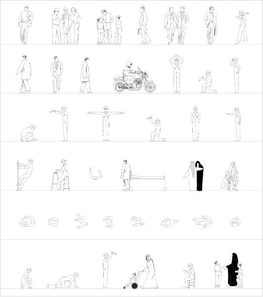 People working CAD collection dwg