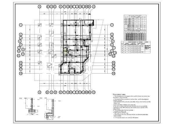Chandelier As Built Drawing Foundation Plan-1 CAD Block DWG AutoCAD Editable Drawing (Free Download)