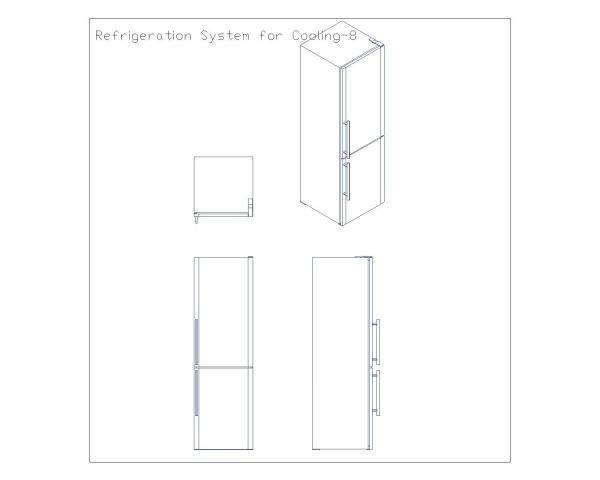 Refrigeration System for Cooling Details-8 CAD Block DWG AutoCAD Editable Drawing (Free Download)