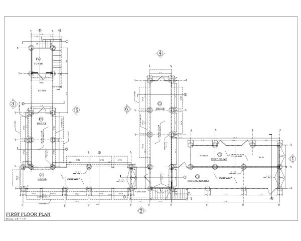 Shipping Container Overall Detailed First Floor Plan