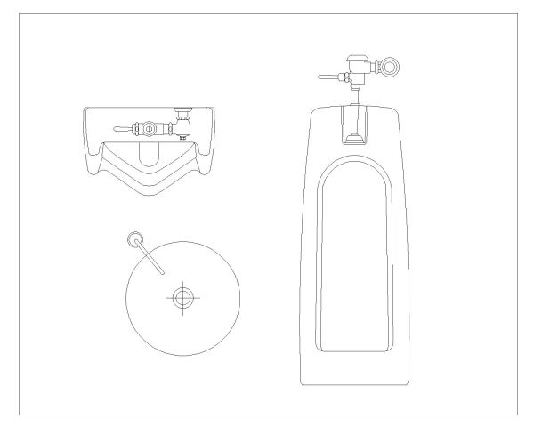 Free AutoCAD Drwaing for Urinal Vector TopSide Views-1 (4)