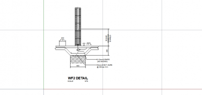 AutoCAD download Wall Footing 2 Detail DWG Drawing
