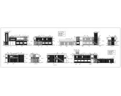 2-Story Containerized Building - Elevations for Architectural