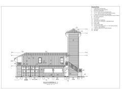 Shipping Container Detailed Elevation-1 with General Notes