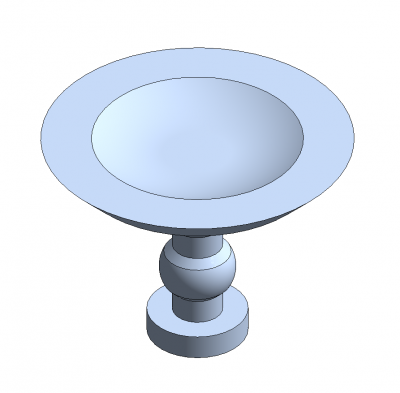 Bird bath Revit family Thousands of free CAD blocks
