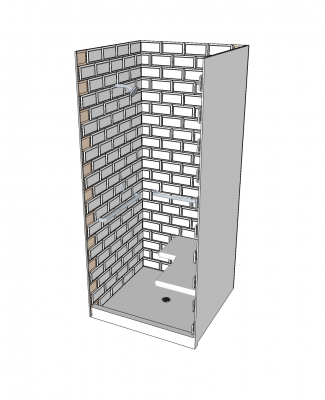 DDA accessible shower cubicle skp model Thousands of free CAD blocks