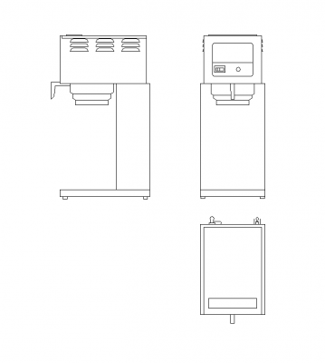 2D CAD Block Commercial Coffee Machine CADBlocksfree Thousands of free CAD blocks