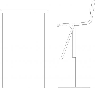 1887mm Wide Bar Counter with Granite Top and Three Bar Stools Left Side