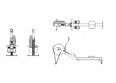 Rowing machine CAD dwg block Thousands of free CAD blocks