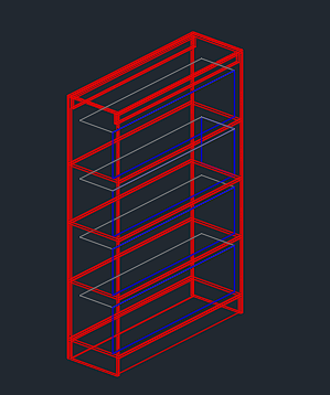 BOOK-CASE 3d dwg | Thousands of free CAD blocks