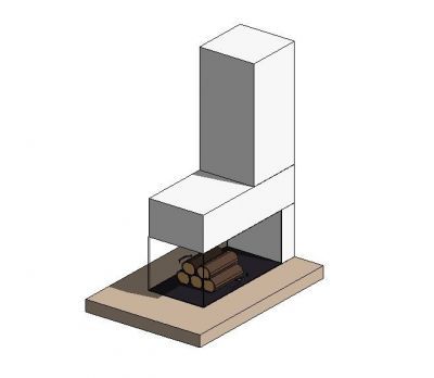 Modern fireplace revit block CADblocksfree Thousands of free CAD blocks