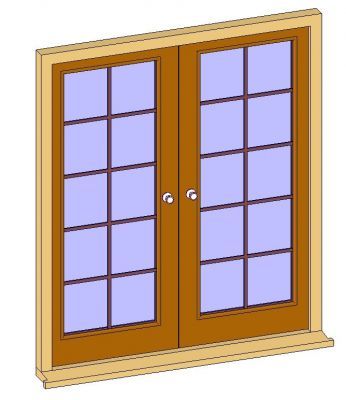 Glazed Double Door Revit Family Thousands of free CAD blocks