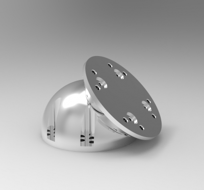 Solidworks 3D CAD Model of Swivel interface, Weight=360g Thousands