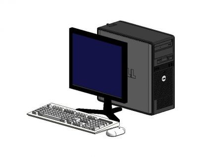 Computer Workstation Revit Family | Thousands of free CAD blocks