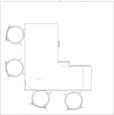 3.79sqm Mini Bar Counter with Bar Stools and Wine Glass Shelves Plan