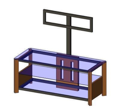 TV Stand Revit Family 2 Thousands of free CAD blocks