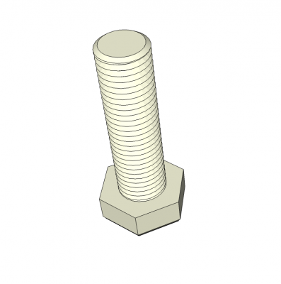 3D Skecthup Hex Head Bolt CADBlocksfree Thousands of free CAD blocks