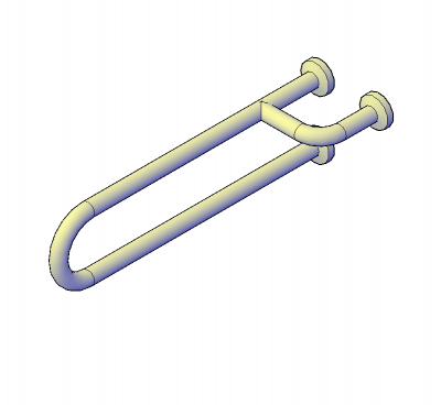 3D Revit Bathroom Grab Rail CADBlocksfree Thousands of free CAD blocks
