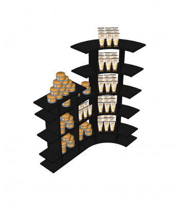 3D Sketchup Block Display Shelf CADBlocksfree Thousands of free