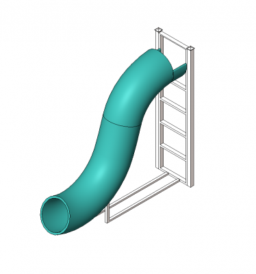 3D Revit Tube Water Slide CADBlocksfree Thousands of free CAD blocks