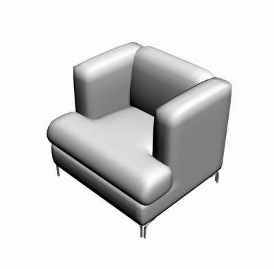 3DS Max Block Single Seat Couch CADBlocksfree Thousands of free CAD