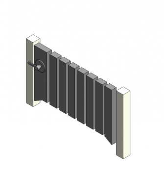 3D Revit Picket Fence CADBlocksfree Thousands of free CAD blocks