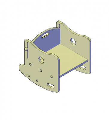 3D CAD Block of a Child's Rocking Chair CADBlocksfree Thousands of