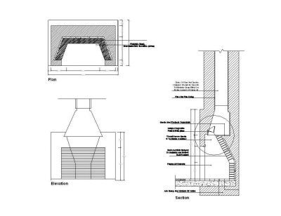 Fireplace design CAD drawing CADblocksfree Thousands of free CAD blocks