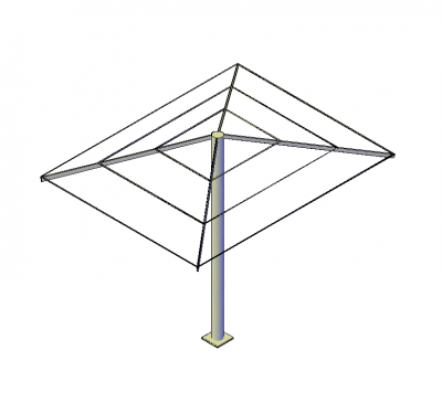 3D AutoCAD model of a washing line cadblocksfree Thousands of free