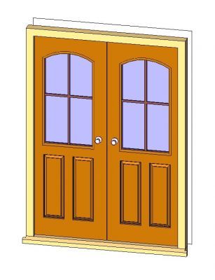 Exterior Double Door Revit Family 2 Thousands of free CAD blocks