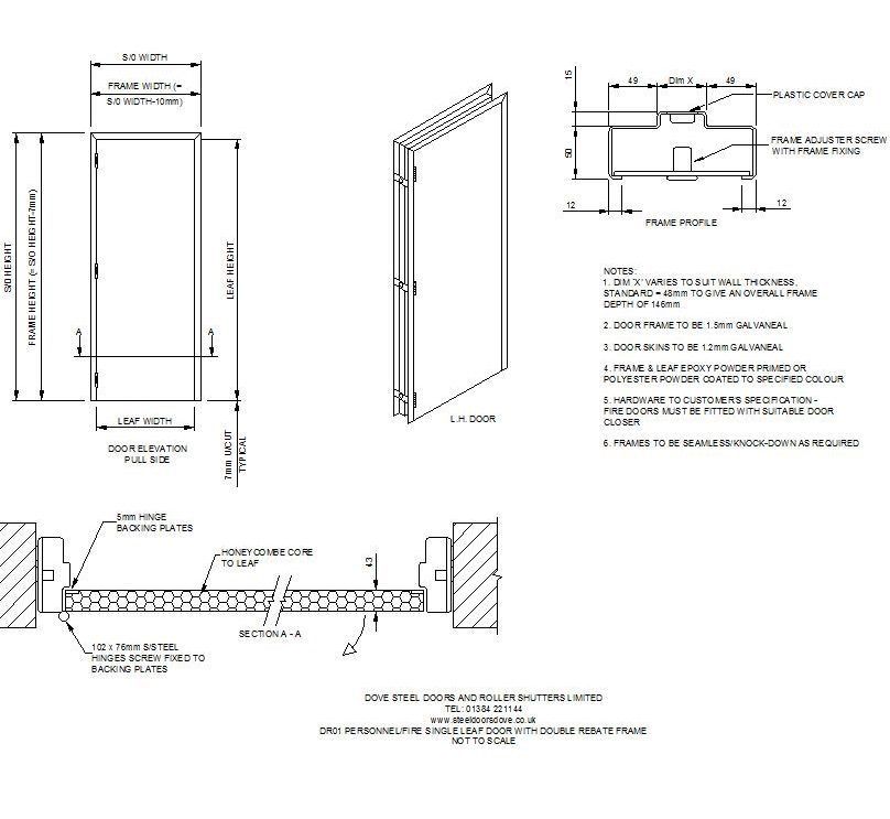 fire-rated-single-leaf-door-cad-drawing-cadblocksfree-thousands-of