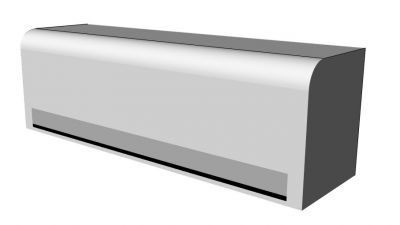 modern split air conditioner 3d model .3dm format Thousands of free