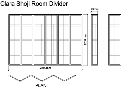 Clara Shoji Room Divider DWG Drawing Thousands of free AutoCAD drawings