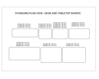 Classroom Furniture DESK AND TABLETOP SHAPES2 Thousands of free CAD blocks