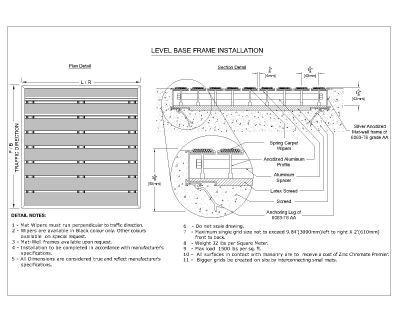 Entrance Floor Level Base Frame Installation11 Thousands of free CAD